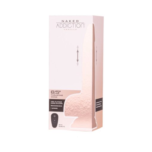 Naked Addiction Thrusting Dong With Remote 8.5 In. Vanilla - Image 11