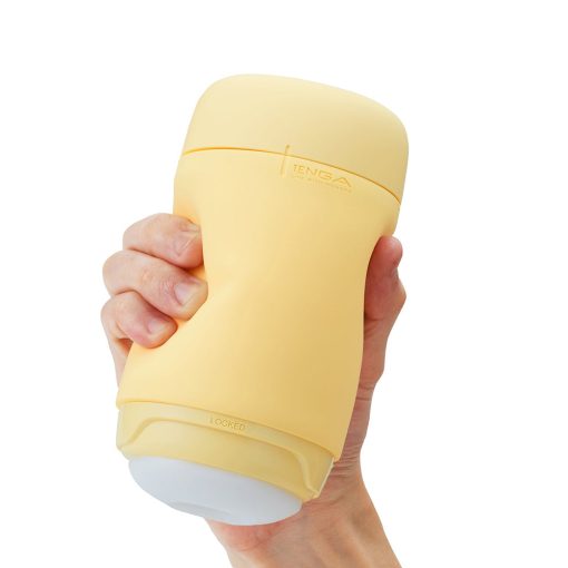 Tenga Puffy Stroker Custard Yellow - Image 4