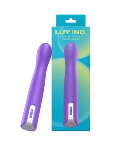 Luv Inc Gb63: G-Spot Vibrator With Moving Beads Purple