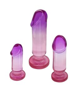 Adam & Eve Sunset Dreams Anal Plug Kit – 3-Pack Ombre Beginner Plugs