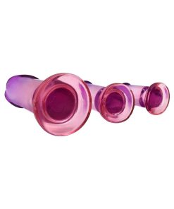 Adam & Eve Sunset Dreams Anal Plug Kit – 3-Pack Ombre Beginner Plugs