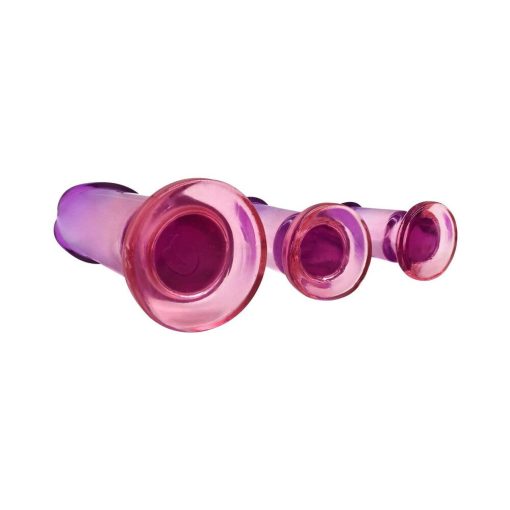 Adam & Eve Sunset Dreams Anal Plug Kit – 3-Pack Ombre Beginner Plugs - Image 4