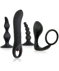 Adam & Eve Intro to Prostate Kit – 4-Piece Anal Training & Vibrating Set