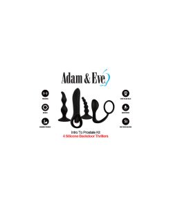 Adam & Eve Intro to Prostate Kit – 4-Piece Anal Training & Vibrating Set