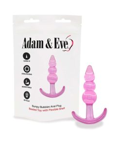 Adam & Eve Bumpy Bubbles Anal Plug – Soft Jelly Beginner Anal Toy
