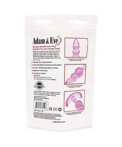 Adam & Eve Bumpy Bubbles Anal Plug – Soft Jelly Beginner Anal Toy