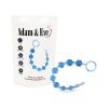 Adam & Eve Sassy Anal Beads – 10-Piece Graduated Slim Beads with Pull Ring