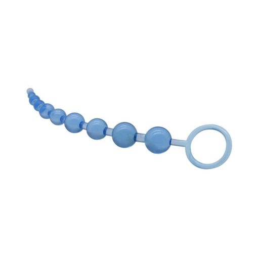 Adam & Eve Sassy Anal Beads – 10-Piece Graduated Slim Beads with Pull Ring - Image 3