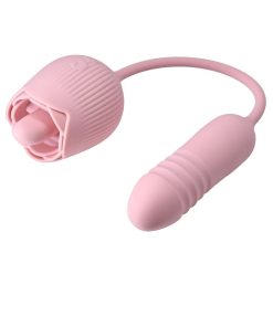 Adam & Eve Thrust & Tickle Rose – Dual Vibrator with Flickering Tongue