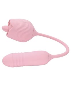 Adam & Eve Thrust & Tickle Rose – Dual Vibrator with Flickering Tongue