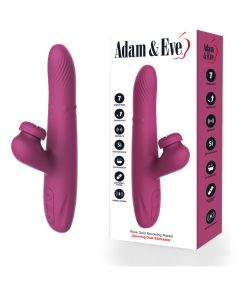 Adam & Eve Rose Gold Revolving Rabbit – Thrusting & Spinning Rechargeable Rabbit Vibe