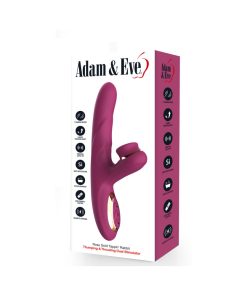 Adam & Eve Rose Gold Tappin' Rabbit – Thrusting & Clit Tapping Vibrator