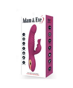 Adam & Eve Rose Gold G-Spot Rabbit – Dual Motor Thrusting Vibrator