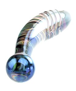Adam & Eve Glass Fairy Wand – Dual-Ended Curved Glass Dildo for Play
