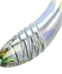 Adam & Eve Glass Fairy Wand – Dual-Ended Curved Glass Dildo for Play