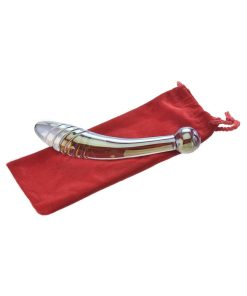 Adam & Eve Glass Fairy Wand – Dual-Ended Curved Glass Dildo for Play