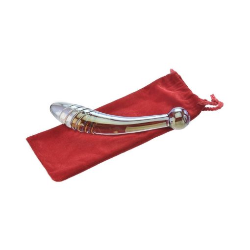 Adam & Eve Glass Fairy Wand – Dual-Ended Curved Glass Dildo for Play - Image 5