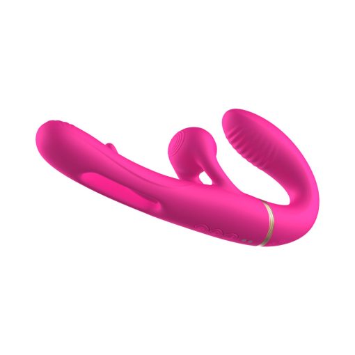 Adam & Eve Orgaz-Ohh-Matic – Strapless Strap-On Vibrator with Remote - Image 5