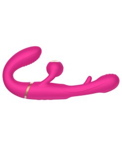Adam & Eve Orgaz-Ohh-Matic – Strapless Strap-On Vibrator with Remote