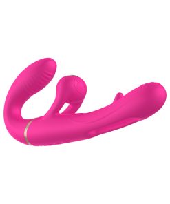 Adam & Eve Orgaz-Ohh-Matic – Strapless Strap-On Vibrator with Remote