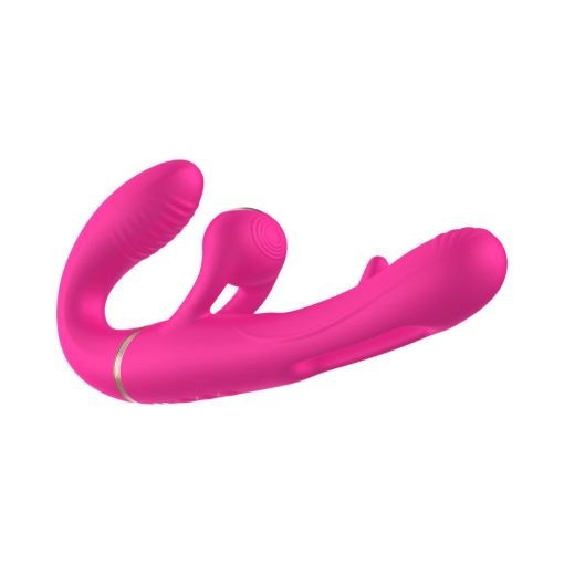 Adam & Eve Orgaz-Ohh-Matic – Strapless Strap-On Vibrator with Remote - Image 9