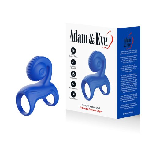 Adam & Eve Rockin' & Rollin' Snail – Vibrating Couples Penis Cage