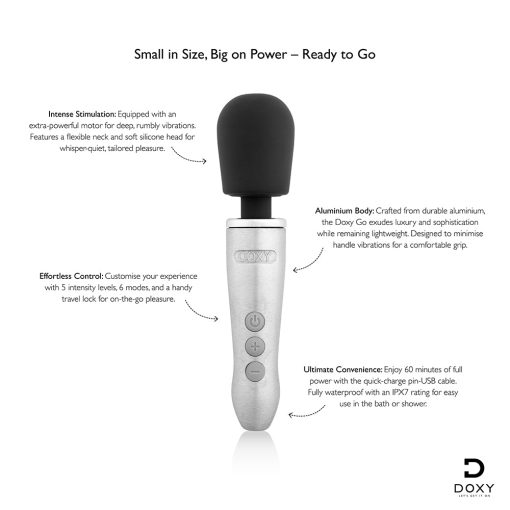 Doxy Go Travel-Sized Wand Massager - Image 6