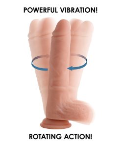Big Shot 8 In. Silicone Twirling Dildo With Balls