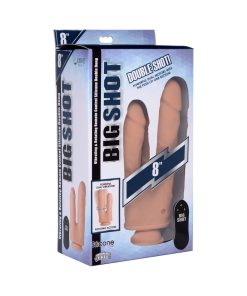 Big Shot Double Shot 8 In. Vibrating & Rotating Double Dong With Remote