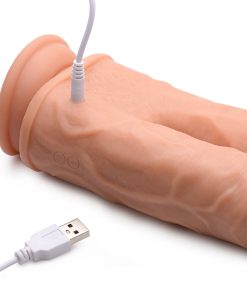 Big Shot Double Shot 8 In. Vibrating & Rotating Double Dong With Remote