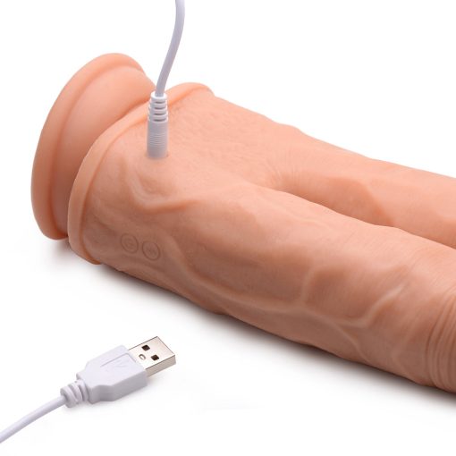 Big Shot Double Shot 8 In. Vibrating & Rotating Double Dong With Remote - Image 9