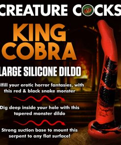 Creature Cocks King Cobra Large 14 In. Long Silicone Dong