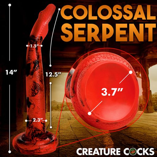 Creature Cocks King Cobra Large 14 In. Long Silicone Dong - Image 11