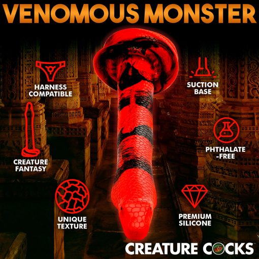 Creature Cocks King Cobra Large 14 In. Long Silicone Dong - Image 12