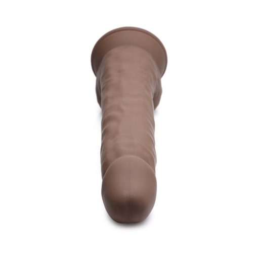 Fleshstixxx 10 In. Silicone Dildo With Balls Dark - Image 4