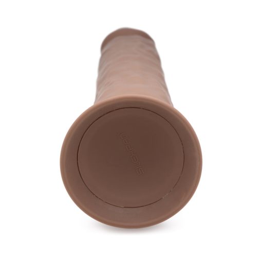 Fleshstixxx 10 In. Silicone Dildo With Balls Dark - Image 7