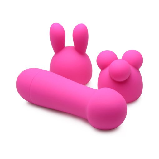 Gossip Rocket Mini Rechargeable Wand With 2 Attachments Magenta - Image 2