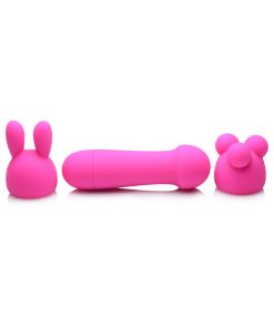 Gossip Rocket Mini Rechargeable Wand With 2 Attachments Magenta
