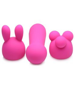 Gossip Rocket Mini Rechargeable Wand With 2 Attachments Magenta