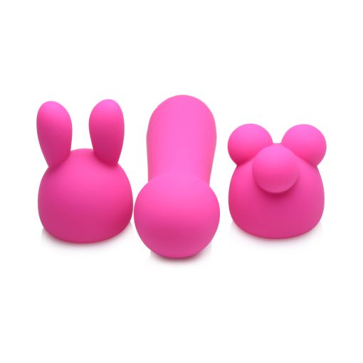 Gossip Rocket Mini Rechargeable Wand With 2 Attachments Magenta - Image 4