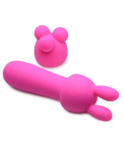 Gossip Rocket Mini Rechargeable Wand With 2 Attachments Magenta
