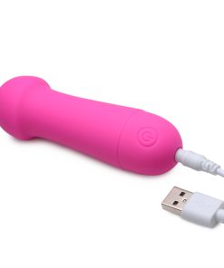 Gossip Rocket Mini Rechargeable Wand With 2 Attachments Magenta