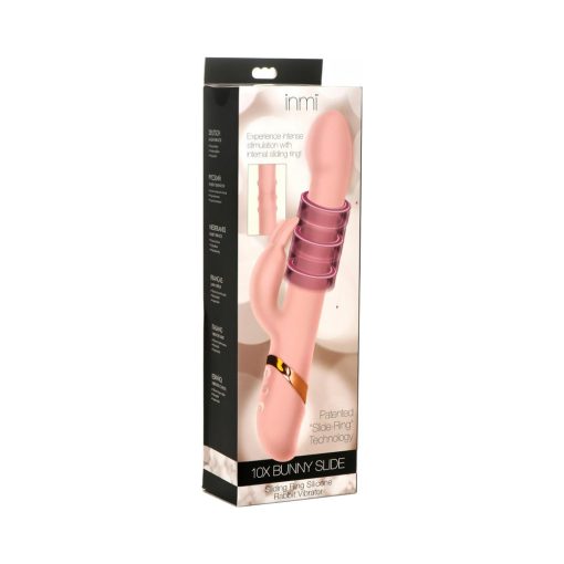 Inmi 10X Bunny Slide Sliding Ring Silicone Rabbit Vibrator