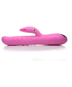 Inmi 10X Versa-Thrust Thrusting & Vibrating Silicone Rabbit With 3 Attachments