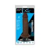 Jock 6 In. No Balls Vibrating Dildo Dark