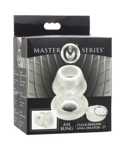 Master Series Ass Bung Clear Hollow Anal Dilator 3 In.