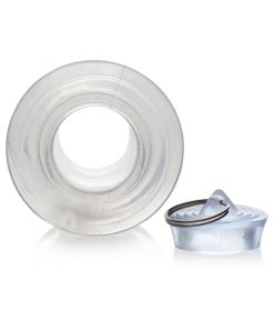 Master Series Ass Bung Clear Hollow Anal Dilator 3 In.