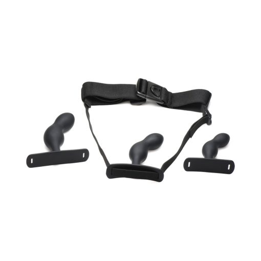 Master Series P-Spot Plugger Trainer 3-Piece Silicone Set With Harness - Image 2