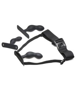 Master Series P-Spot Plugger Trainer 3-Piece Silicone Set With Harness