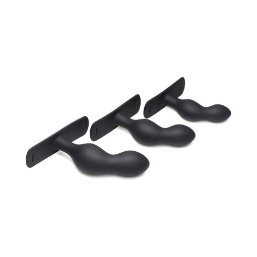 Master Series P-Spot Plugger Trainer 3-Piece Silicone Set With Harness - Image 5